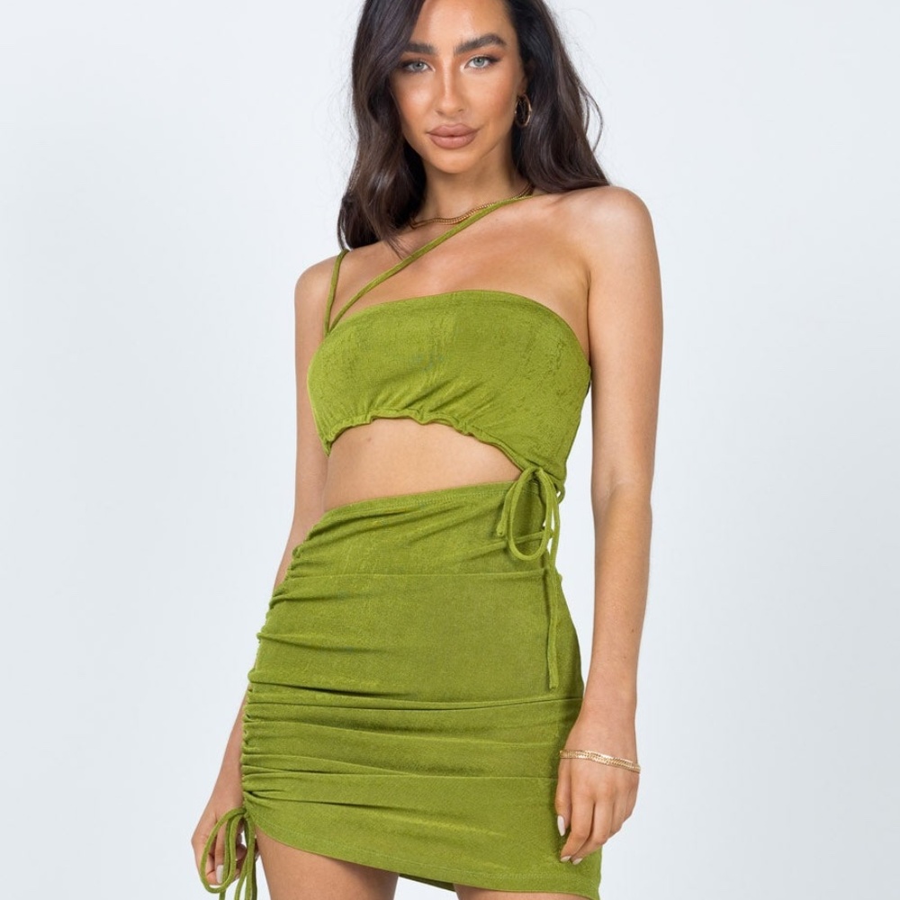 Imelda Mini Dress Green Princess Polly Size 0 NWT